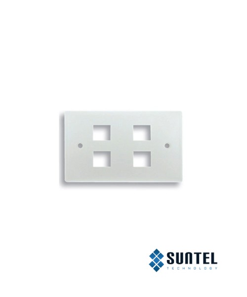 Mặt Nạ Mạng Dintek 04 Port Us Type 70X114Mm Mặt Phẳng | Siêu Thị Cáp