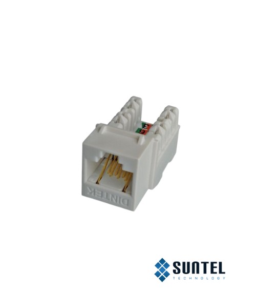 Ổ Cắm Cat 6 Dintek E-Type Ezi-Keystone Jack Horizontal Mặt Nhấn Cáp Ngang | Siêu Thị Cáp