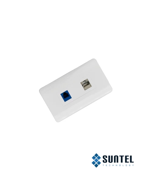 Mặt Nạ Mạng Dintek 02 Port Us Type 120X70X6.2Mm