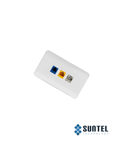Mặt Nạ Mạng Dintek 03 Port Us Type 120X70X6.2Mm