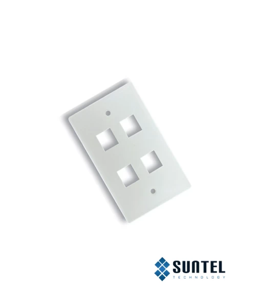 Mặt Nạ Mạng Dintek 04 Port Us Type 70X114Mm Mặt Phẳng
