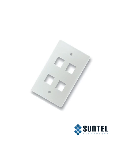 Mặt Nạ Mạng Dintek 04 Port Us Type 70X114Mm Mặt Phẳng
