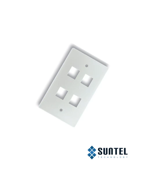 Mặt Nạ Mạng Dintek 04 Port Us Type 70X114Mm Mặt Phẳng
