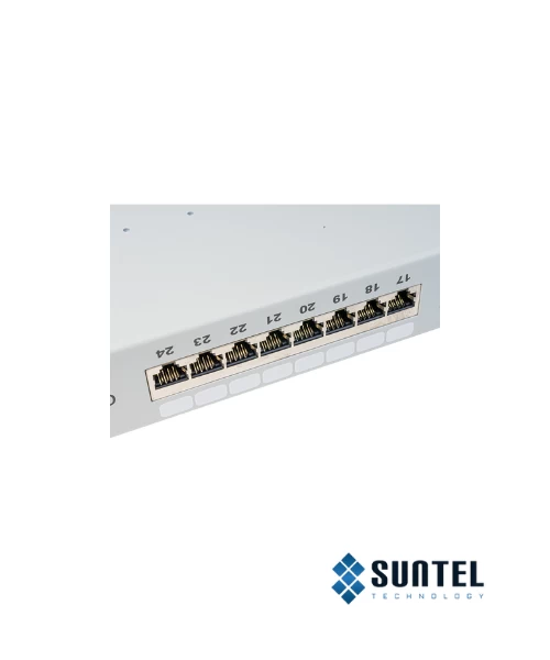Thanh Phối Cáp Gắn Tủ Rack Dintek Cat 5E 24 Port Pro Fully Shielded 19 Inch Rackmount Krone Type