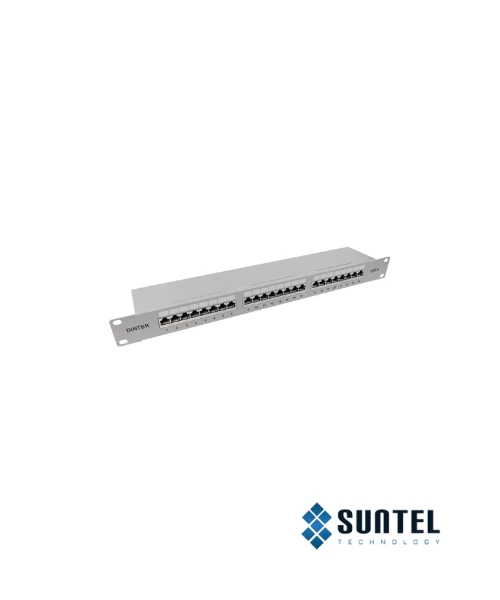 Thanh Phối Cáp Gắn Tủ Rack Dintek Cat 6 24 Port Fully Shielded 19 Inch Rackmount Krone Type