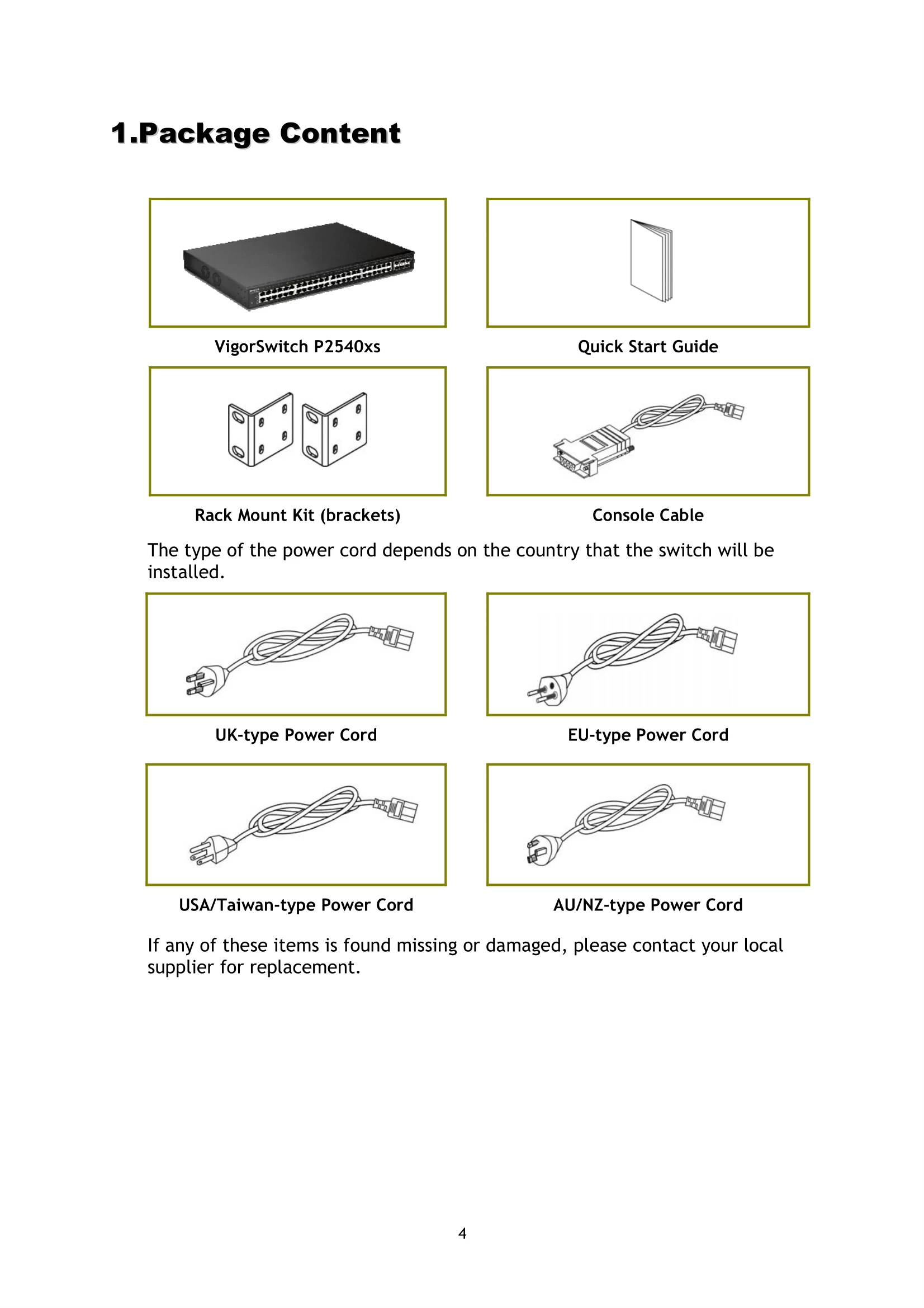 VigorSwitch P2540XS 48 Port Gigabit PoE L2 Managed Switch with 6 slot SFP 10 Gigabit uplink port