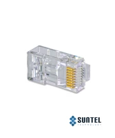 Đầu Mạng Aptek Rj45 Cat.6, 3 Prongs Contact Gold Plated