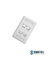 Mặt Nạ Mạng Dintek 04 Port Us Type 70X114Mm Mặt Gốc 45 Độ