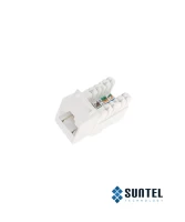 Ổ Cắm Cat 5E Dintek E-Type Ezi-Keystone Jack Horizontal Mặt Nhấn Cáp Ngang