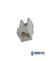 Ổ Cắm Cat 6 Dintek E-Type Ezi-Keystone Jack Horizontal Mặt Nhấn Cáp Ngang