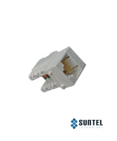 Ổ Cắm Cat 6 Dintek E-Type Ezi-Keystone Jack Horizontal Mặt Nhấn Cáp Ngang